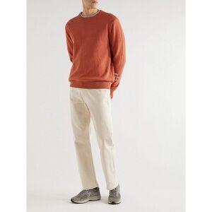 Onia Men’s Textured Waffle Knit Sweater Medium Dyed Wash Rose Gentleman